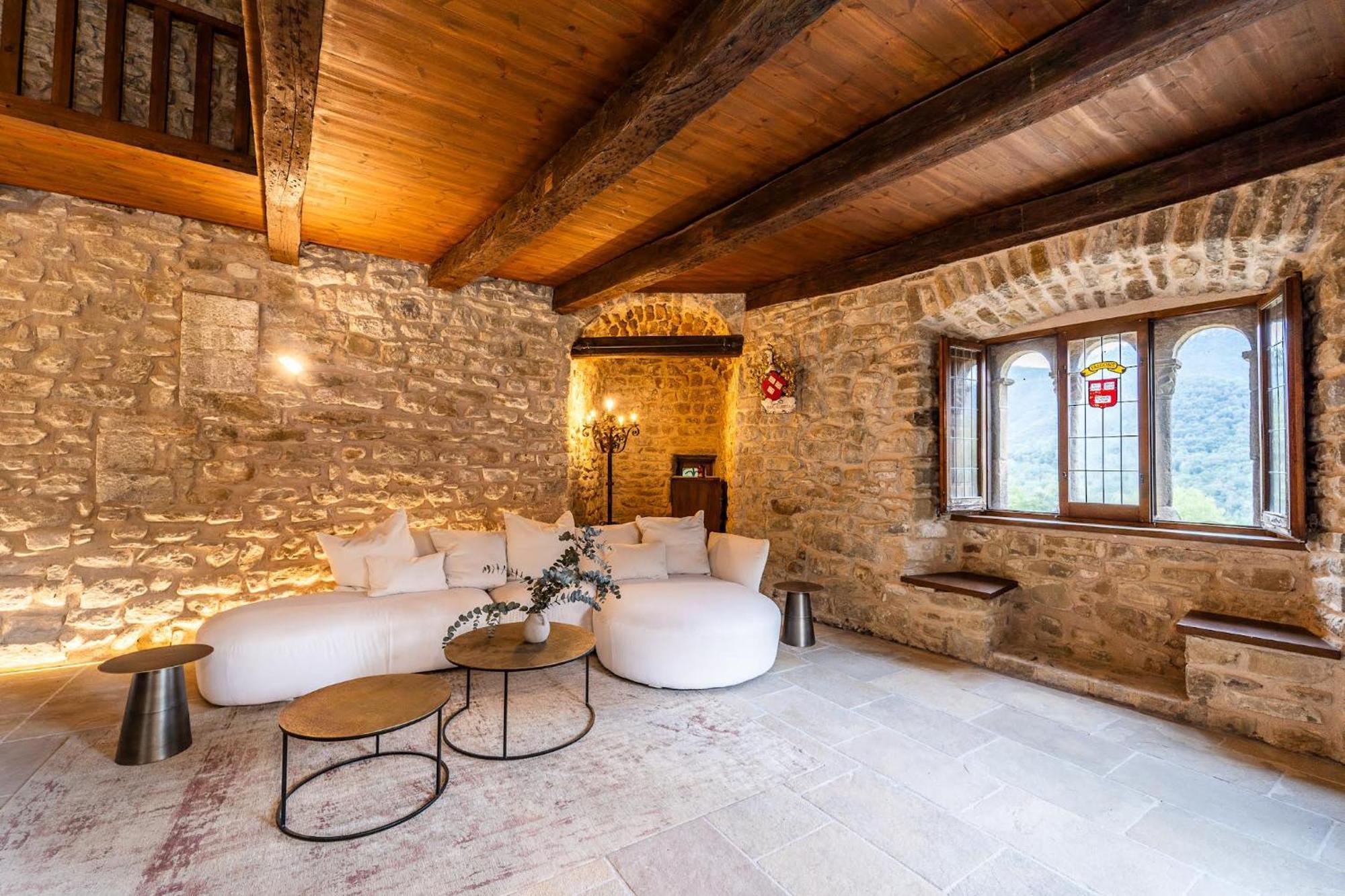 Вилла Castell In Girona Sant Miquel de Campmajor Экстерьер фото