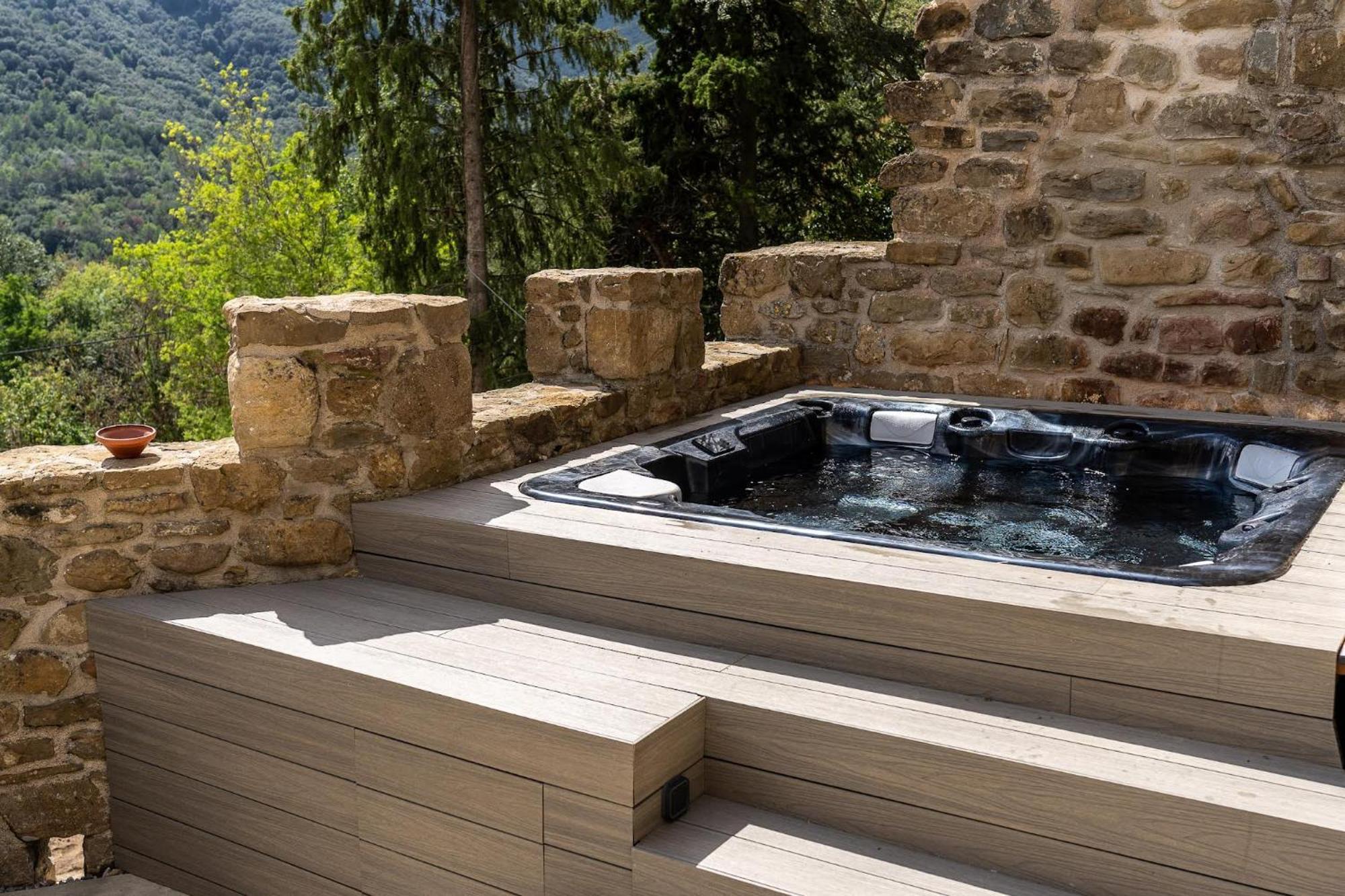 Вилла Castell In Girona Sant Miquel de Campmajor Экстерьер фото