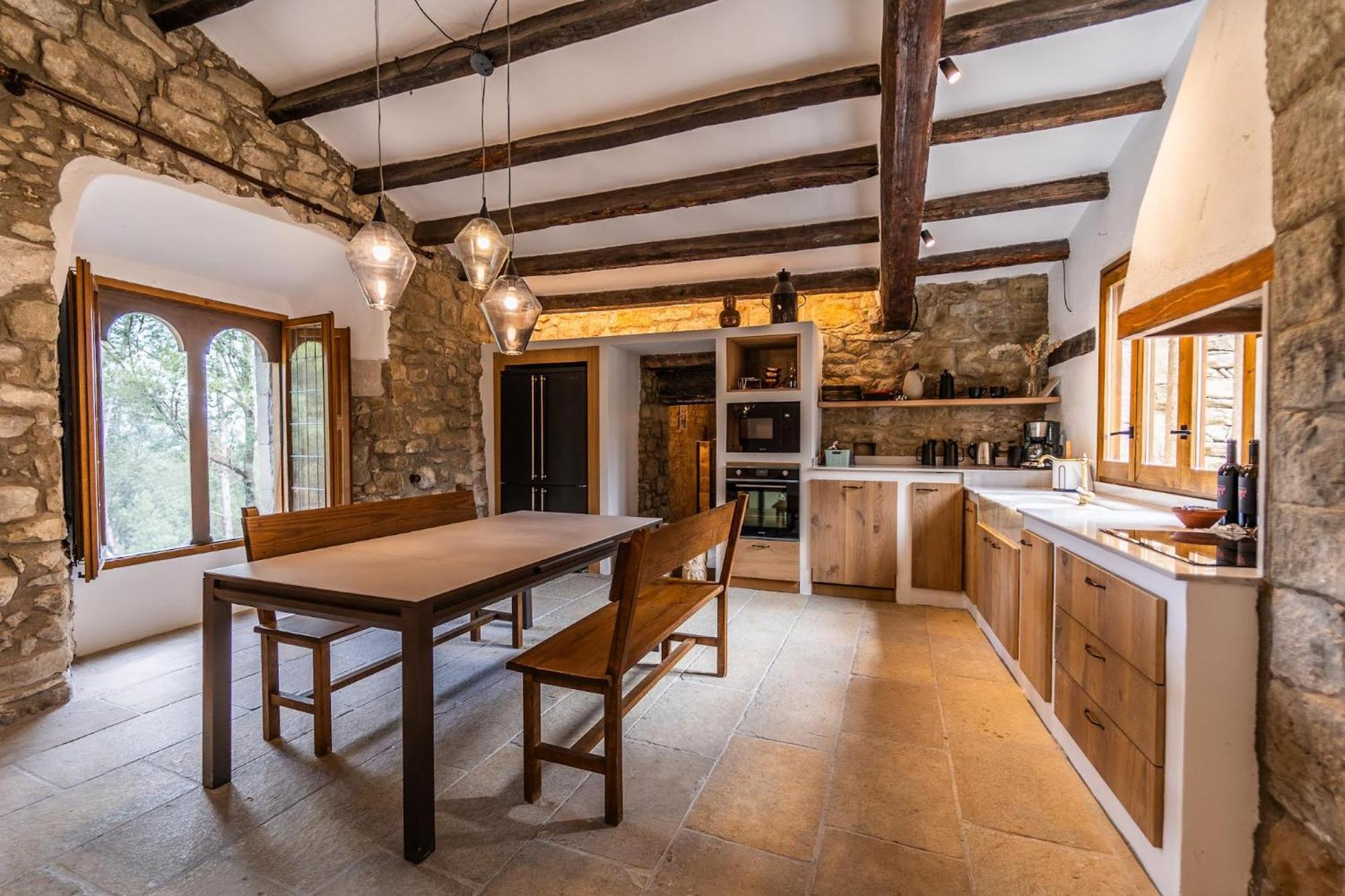 Вилла Castell In Girona Sant Miquel de Campmajor Экстерьер фото